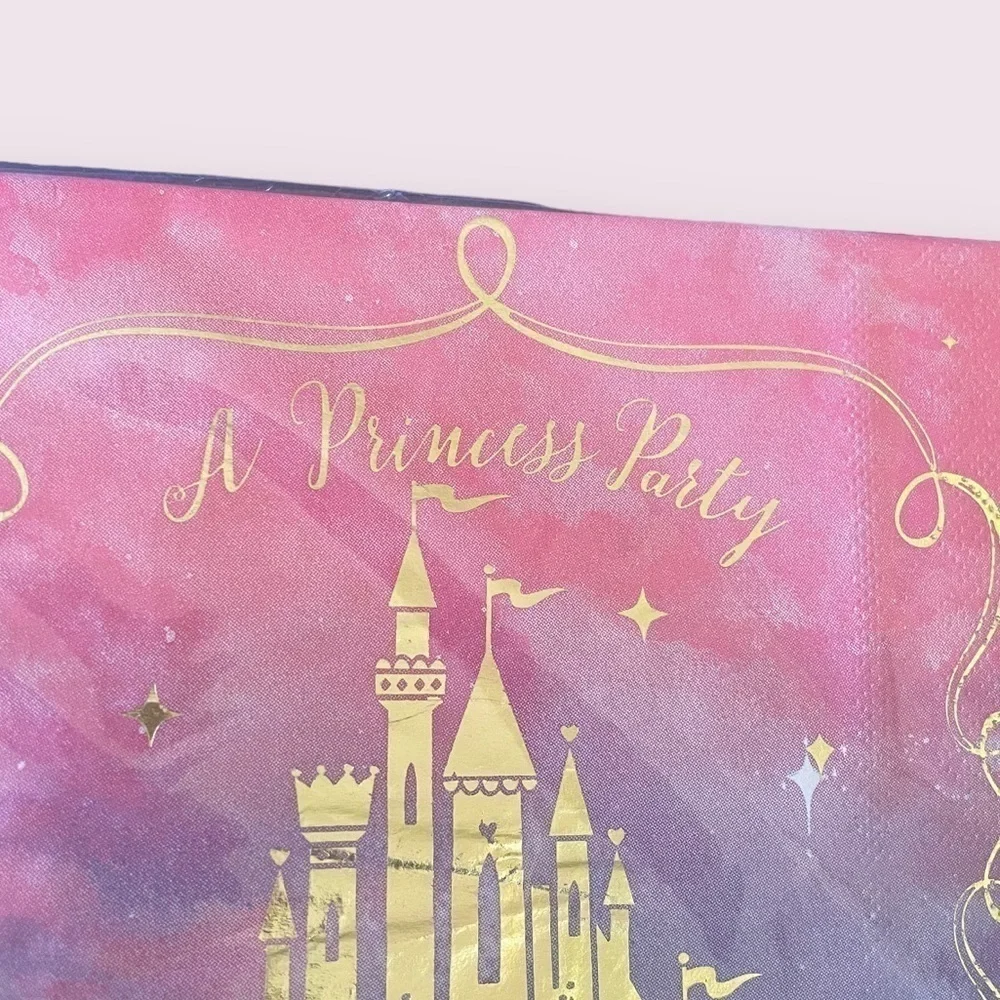 Disney Princess Birthday Party Supplies Paper Castle Napkins 6ft Garland Decor